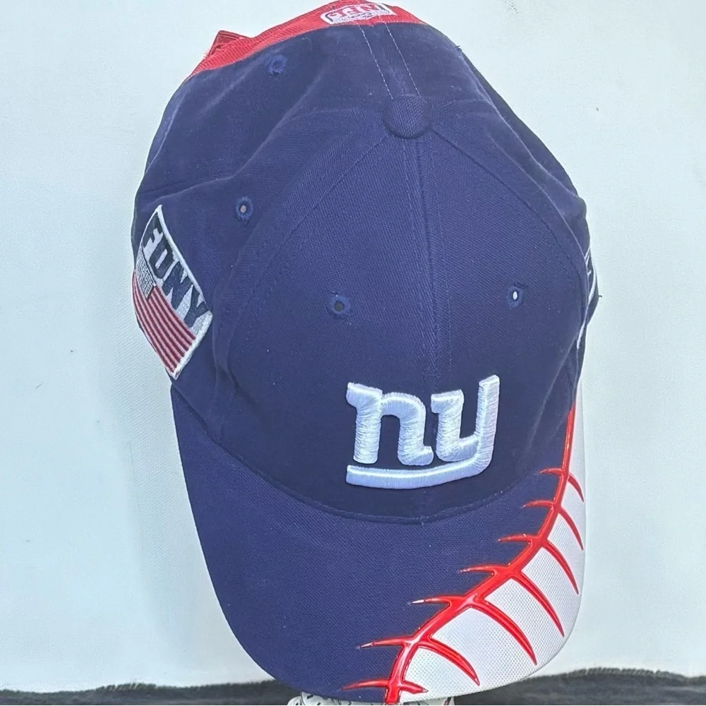 Vintage Reebok Pro NFL Line NY New York Giants FDNY Adjustable Baseball Cap Hat